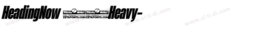 HeadingNow 48Heavy字体转换